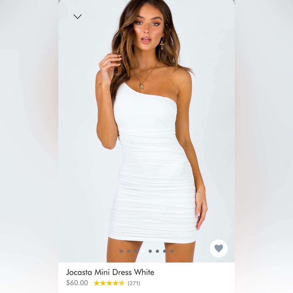 Princess Polly Jocasta Mini Dress White NWT